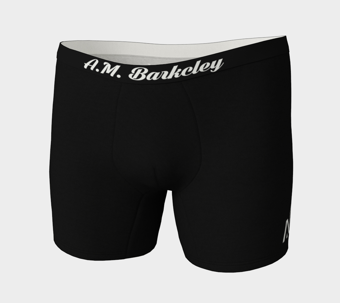 A.M. Barkcley (Mens Boxer Briefs) (black)