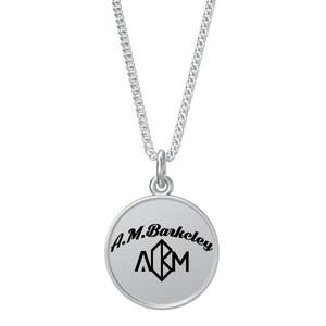 A.M. Barkcley (logo pendulum) (16 in silver)