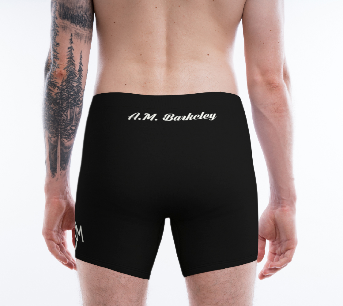 A.M. Barkcley (Mens Boxer Briefs) (black)