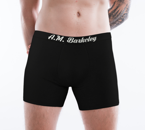 A.M. Barkcley (Mens Boxer Briefs) (black)