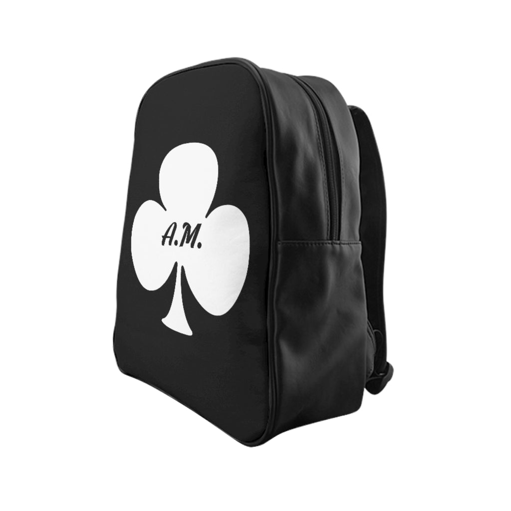 A.M. Barkcley (A.M. Logo Leather Backpack) (black)