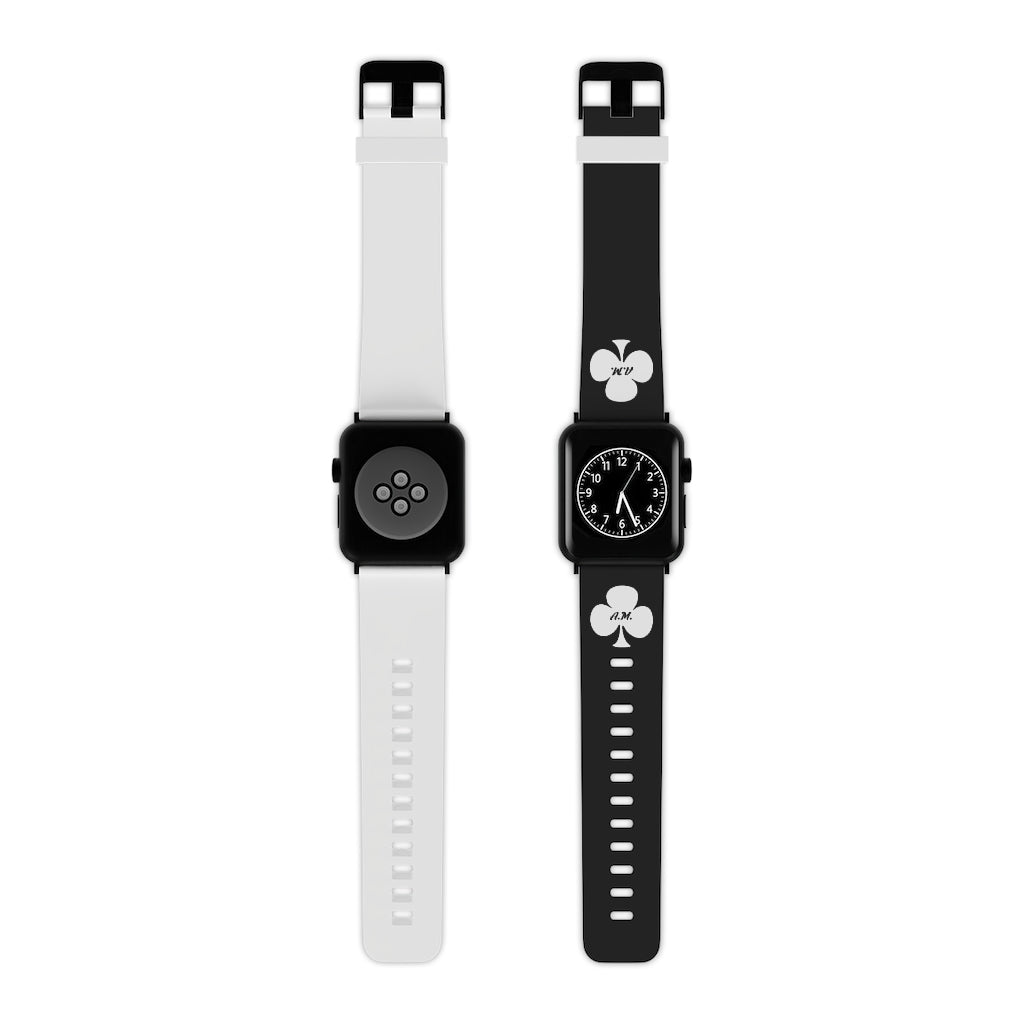 A.M. Barkcley (A.M. Logo Watch Band for Apple Watch) (black and rose gold)