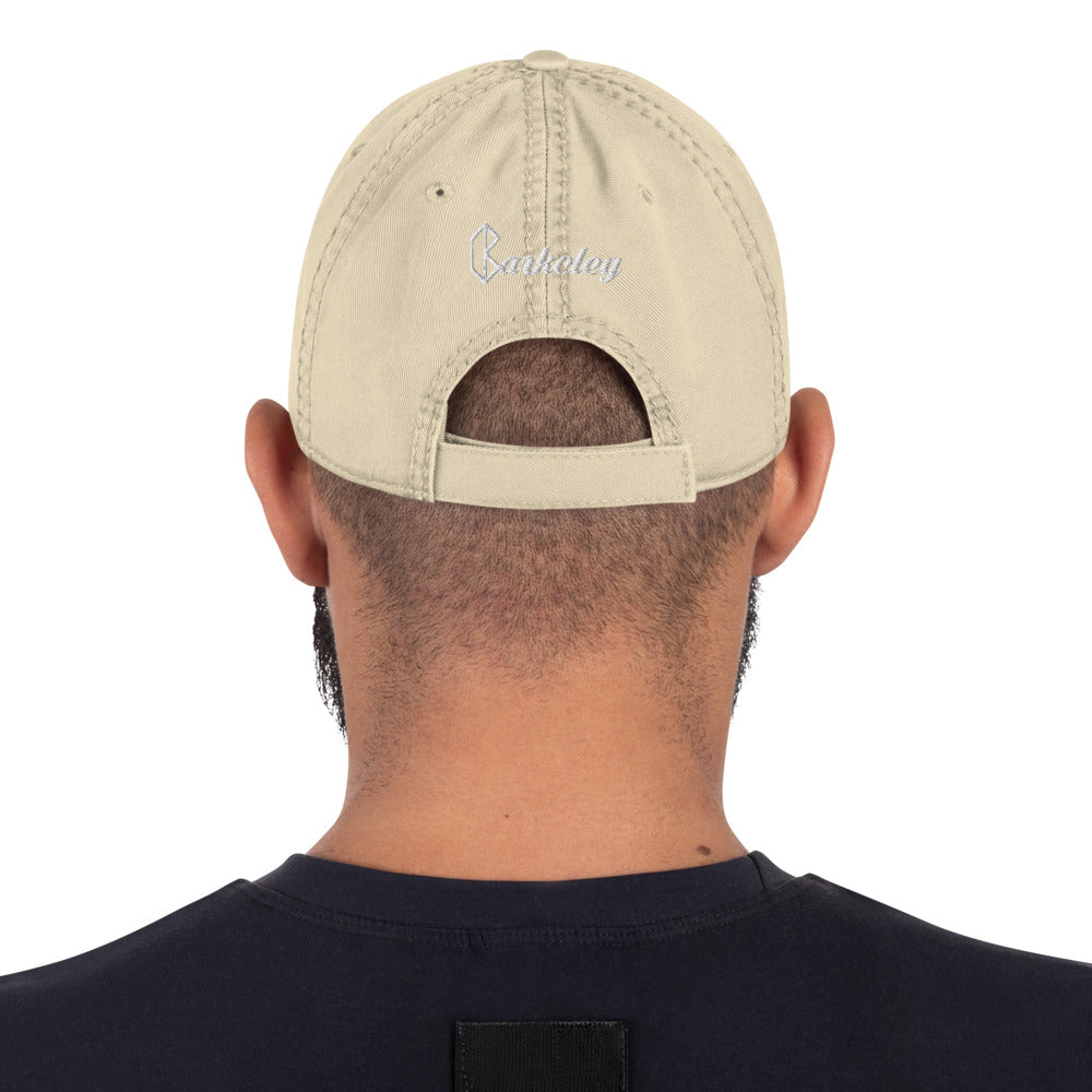 A.M. Barkcley (Distressed Dad Hat) (khaki)