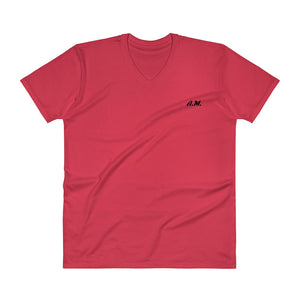 A.M. Barkcley (Men's V-Neck T-Shirt) (more colors avail)