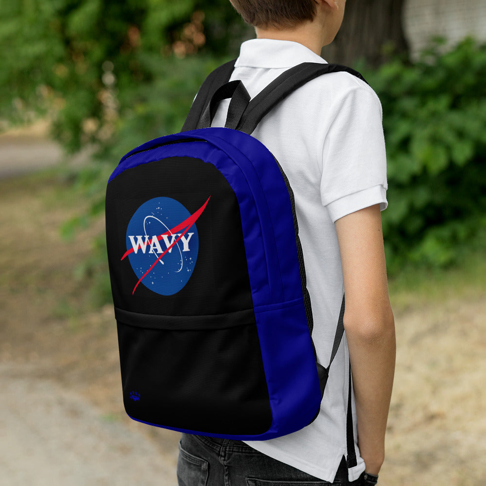 A.M. Nights (Wavy Backpack) (Black/Blue)