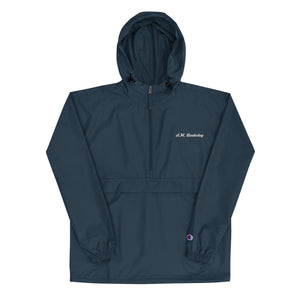 A.M. Barkcley (Embroidered Champion Packable Jacket) (more colors avail)