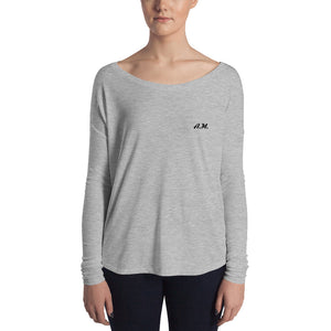 A.M. Barkcley (Ladies' Long Sleeve flowy Tee)