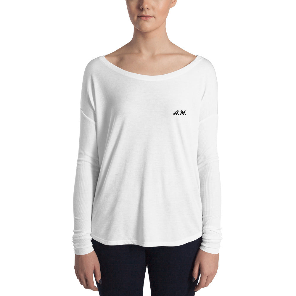 A.M. Barkcley (Ladies' Long Sleeve flowy Tee)