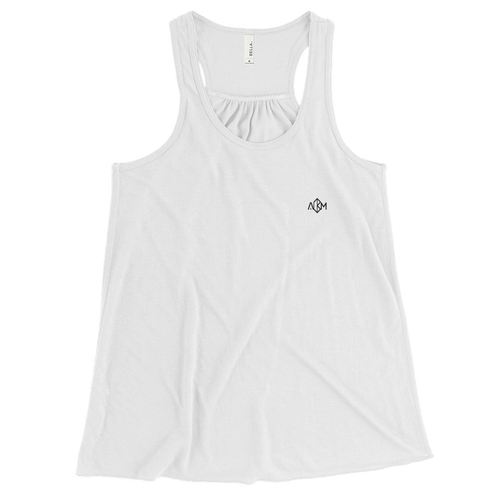 A.M. Barkcley (Women's Flowy Racerback Tank) (more colors avail)