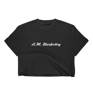 A.M. Barkcley (Women's Crop Top) (black)