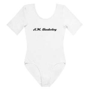 A.M. Barcley ( Womens Short Sleeve Bodysuit) (white)