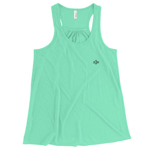 A.M. Barkcley (Women's Flowy Racerback Tank) (more colors avail)