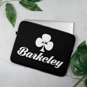 A.M. Barkcley (AM Barkcley club logo Laptop Sleeve) (Black)