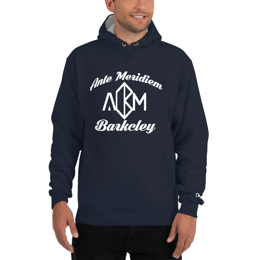 A.M. Barkcley (Champion Hoodie full logo) (more colors avail)