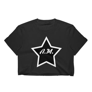 A.M. Barkcley (Womens star crop top)