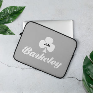 A.M Barkcley (AM Barkcley cluB logo Laptop Sleeve) (Grey)