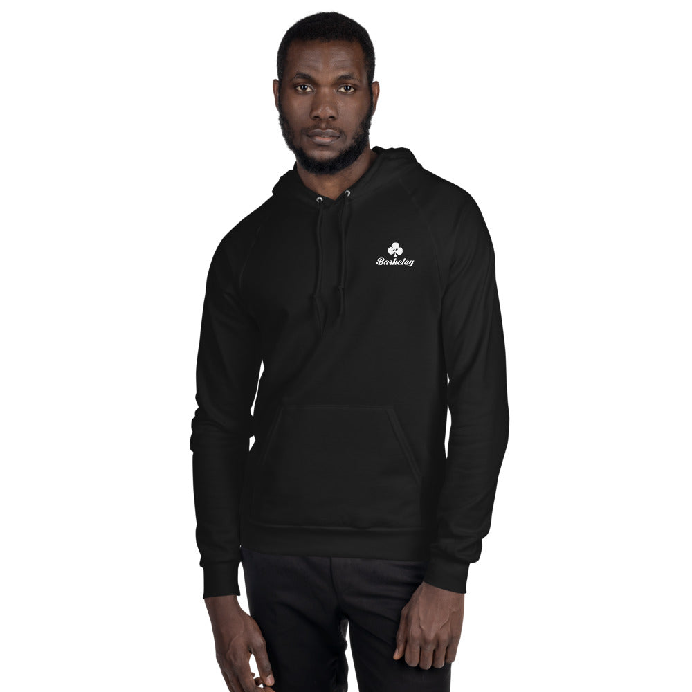 A.M. Barkcley (AM Barckley logo Fleece Hoodie) (black)